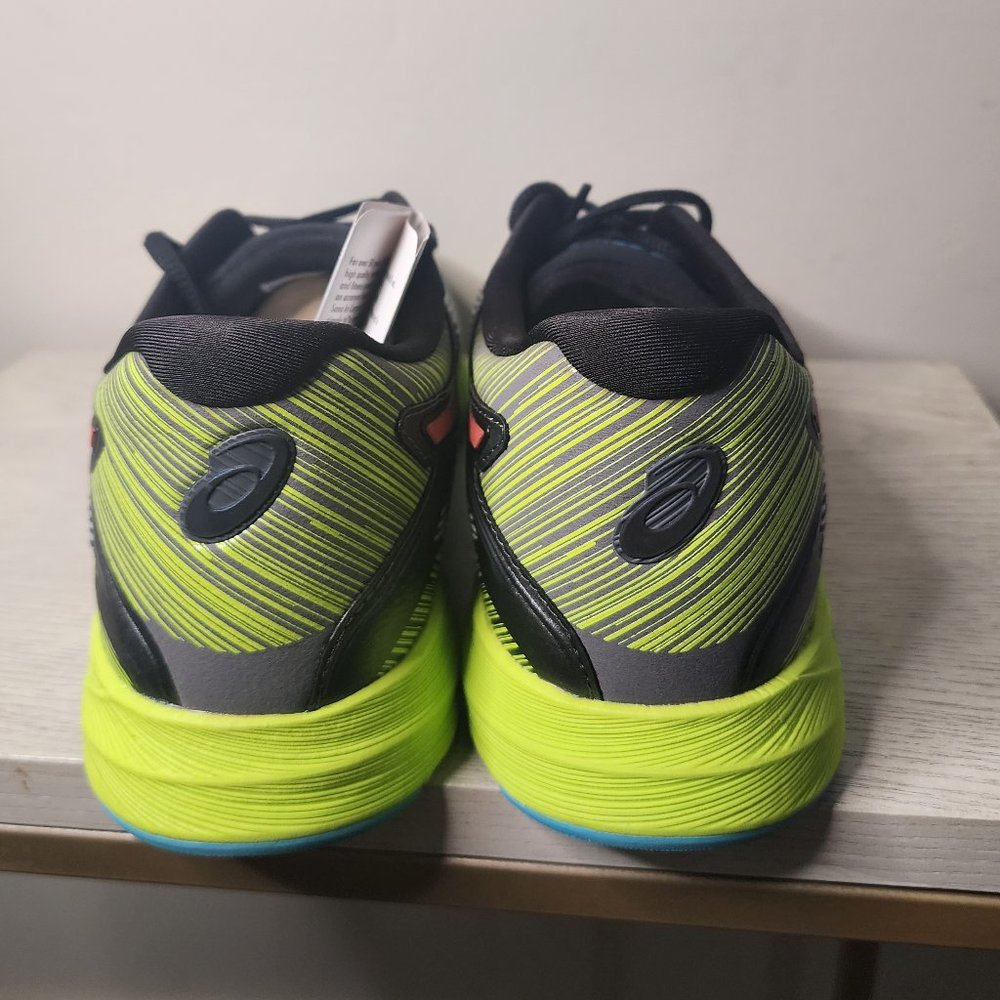 Asics Mid Grey, Flash Coral, Safety Yellow Gel Preleus Women's 11.5 - Picture 4 of 6